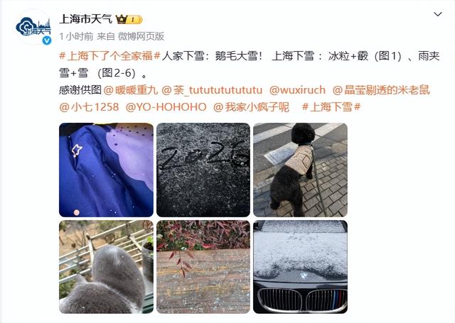 上海全城追雪！朋友圈和校园里彻底沸腾！零下6℃要来了，赏雪打卡还有机会