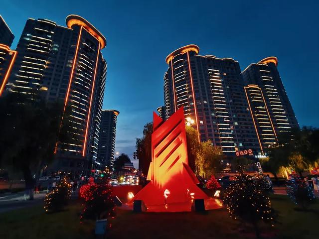 美轮美奂的吉林松花江畔夜景
