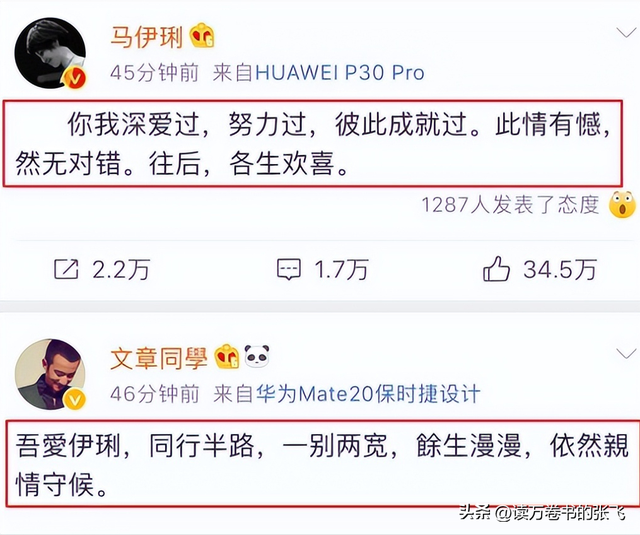 马伊琍没撒谎！离婚6年后，“老病复发”的文章，再次证实她眼光