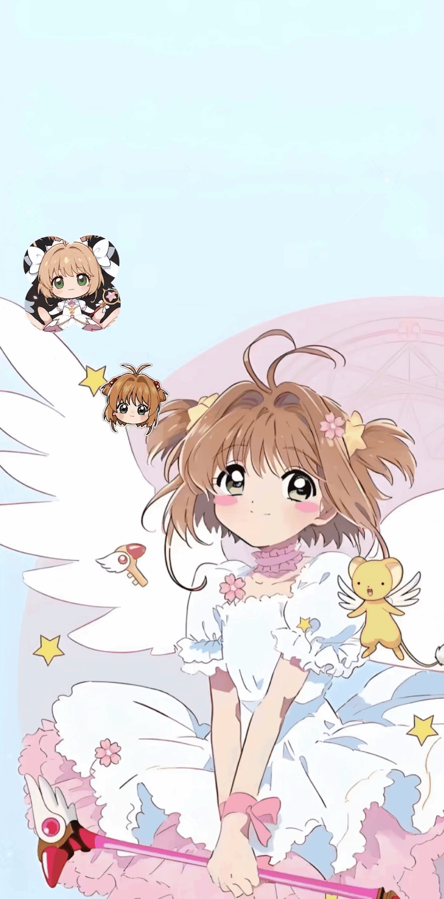 动态壁纸｜可爱Q版小樱魔卡少女樱 ​