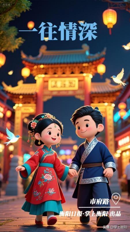 AI海报丨衡阳人的七夕仪式感，这不就来了吗？