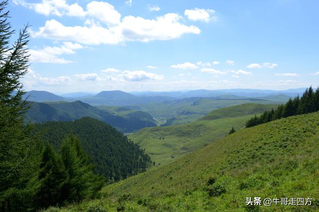 河北麻田岭（上）：绿野铺毡接云影、风轮伴路探山魂