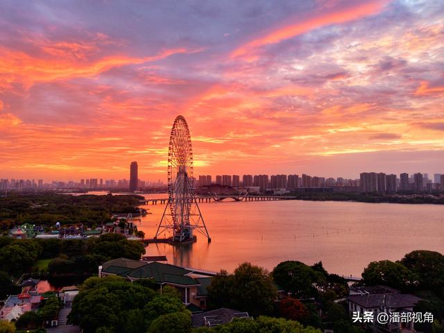 空中看蠡湖四时风光，尽显无锡大美山水之城