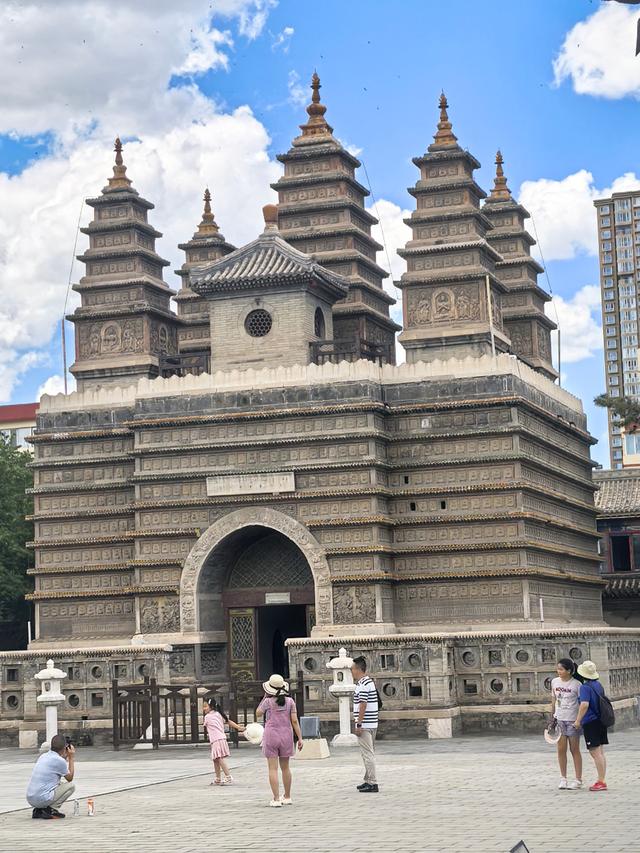 呼市五塔寺博物院免费开放 金刚座连体五塔 全国也没有几座 值得一看