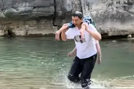 男子救落水娃后续：身份曝光 被战友认出 妻子漂亮儿女双全 全网怒赞图片