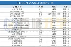 2024年征集志愿补录院校名单图片