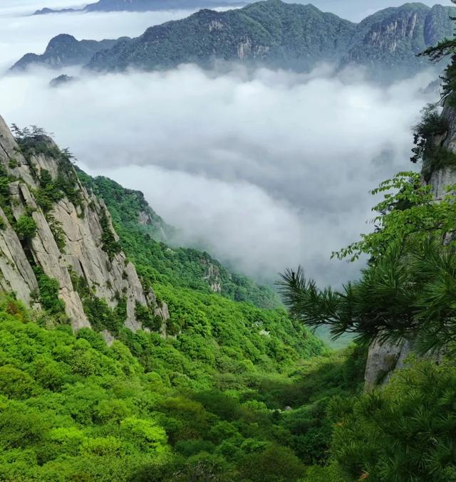 清风相随迎立秋，暑气正浓入鸡峰山