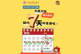 12月1日起，北医三院可预约7日内号源图片