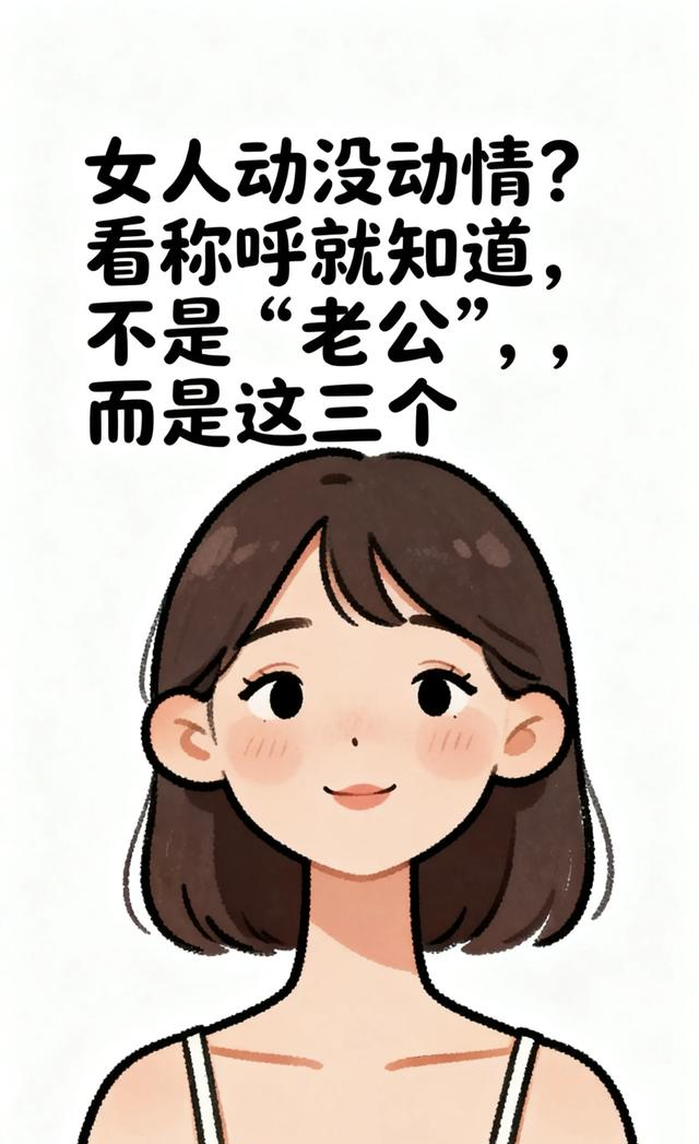 女人动没动情？ 看称呼就知道，不是“老公”，而是这三个