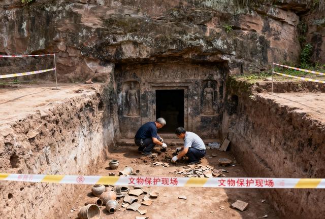 遂宁东汉崖墓挖出怪宝，颠覆常识