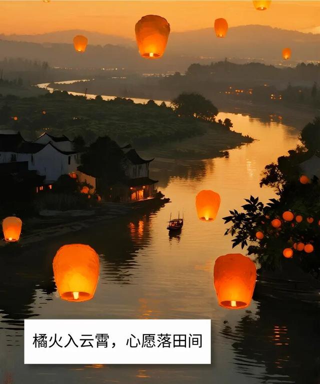 当橘灯遇上热气球……