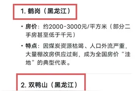deepseek分析：全国房价最低的5个城市图片