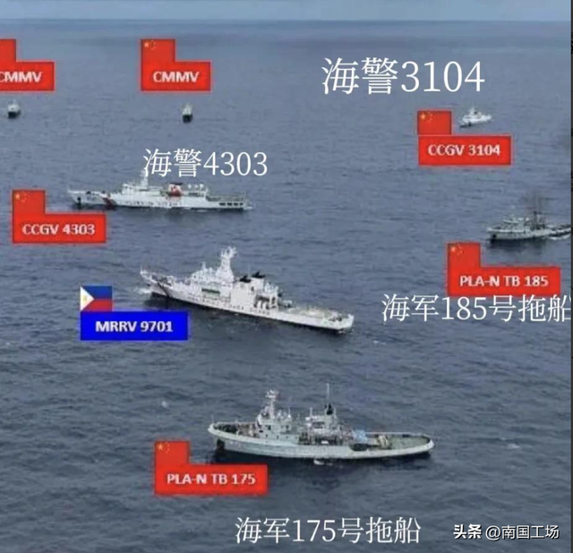 中国准备动手拖船？菲军：坐滩登陆舰暂时无危险，菲官兵生命安全