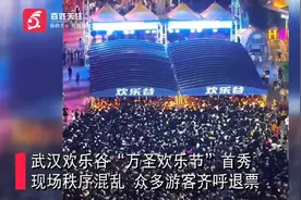 武汉欢乐谷被指秩序混乱 游客高呼退票：被挤到胸闷图片