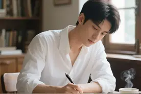 盘点娱圈写字好看的明星丨男星篇图片