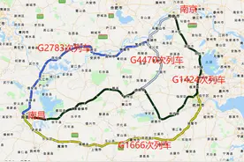 南昌至南京的高铁有4种方案，最长耗时5小时21分钟图片