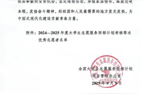 郧西县16名西部计划志愿者荣获全国考核优秀等次！图片