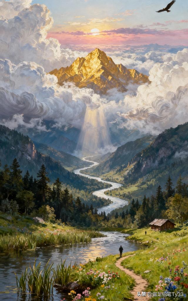 梦幻山川，骑马漫步，感受大自然的宁静与美好！