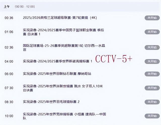 不可错过！11月19日晚20:30！中央5套CCTV5、CCTV5+直播节目表