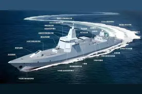 2万吨055B曝光，配144垂发加激光炮？排水量翻一番也未必够用图片