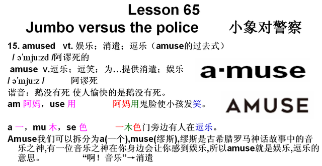 新概念英语第二册第65课 谐音记忆、故事记忆、联想记忆