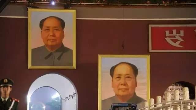 天安门城楼上，为何不悬挂毛主席的照片	，反而要挂毛主席的画像?