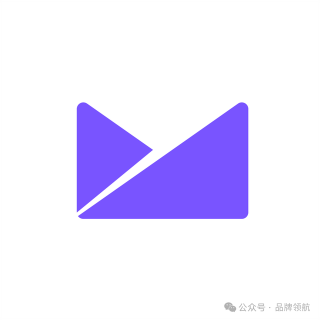 字母M图形创意logo，M的识别在26个字母中排第四