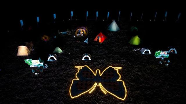 旺苍县蝶心谷露营基地开门迎客 打造盐井河峡谷生态度假新体验