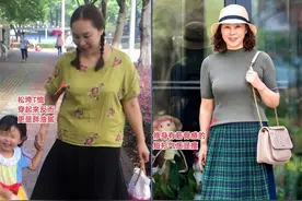 这才是60岁女人该有的打扮：短衫+半身裙，意外的优雅洋气图片