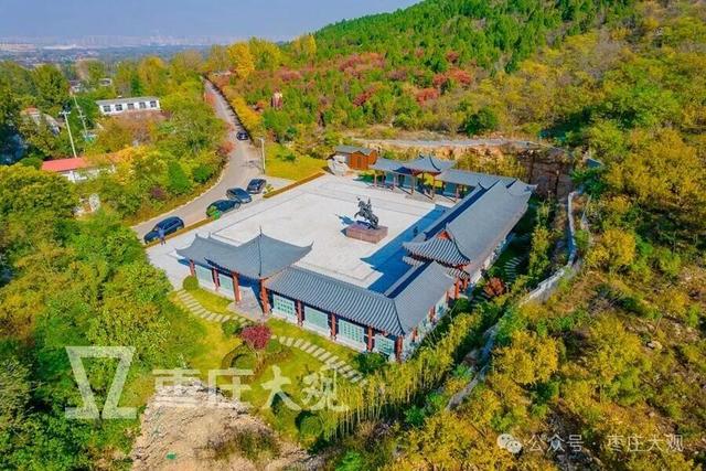 来枣庄牛郎山看红叶，可以一起逛下岳飞文化园~