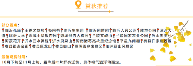 临沂人秋日里心心念念的风景已经来了，快看看吧