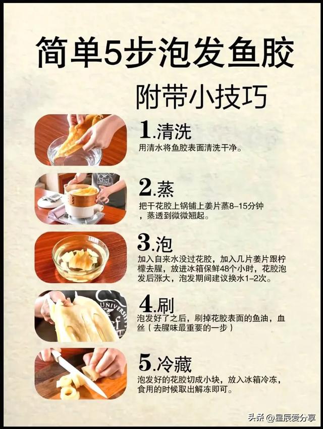 花胶泡发对比 2026年花胶泡发前后比例