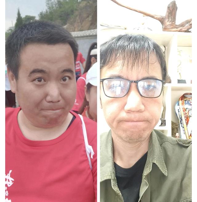 减肥100天体重从220斤减到110斤，变化有多大，从小伙变老大爷