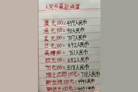 人民币最新换算，看完涨知识了，收藏起来看看吧图片