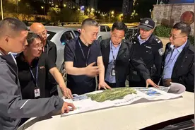 太原市迎泽区：区自然资源局联合公安迎泽分局食药环侦大队开展非法开采夜间突击检查图片