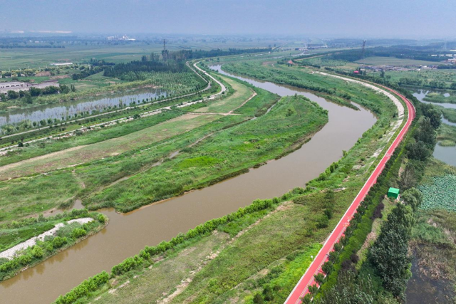 山西介休：百里汾河岸 处处皆是景
