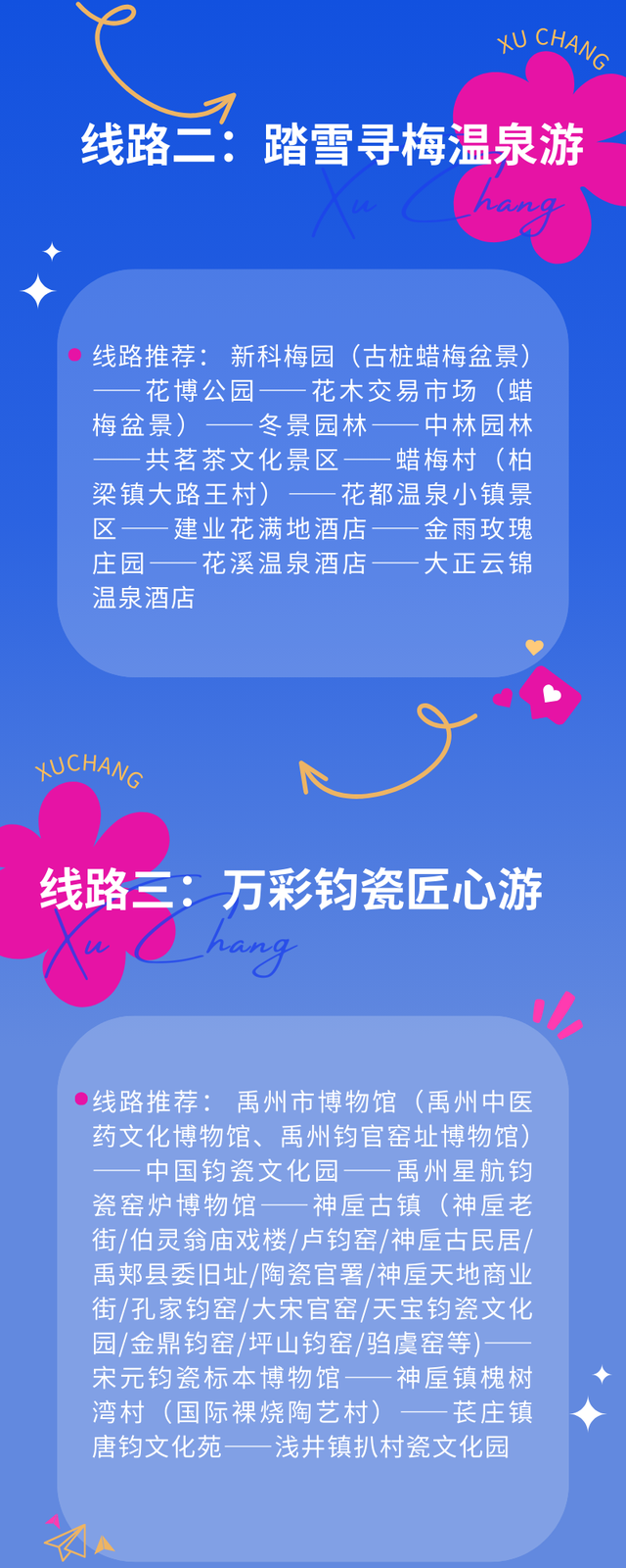 官方推荐！2025许昌冬季旅游精品线路，一图全览