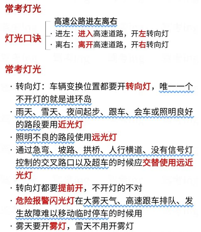 学车考驾照必看科目一通过常考知识点，掌握这十张图，科一轻松过