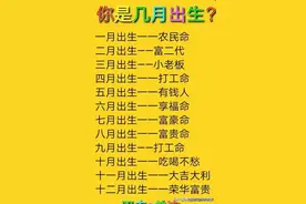 你是几月出生？透露了你的福气和身份，对照下，你属于哪一种？图片
