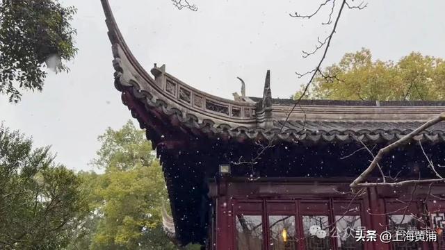 雪落豫园，绘就江南诗意画卷