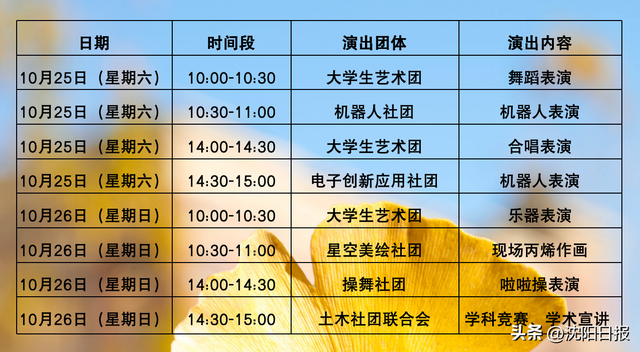 沈阳南部高校藏着不一样的秋日浪漫！不只赏银杏，还有～
