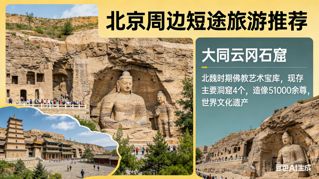 北京作为中国的首都，周边有许多适合短途旅游的城市和景点