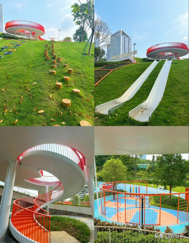 广州又一公园火了！大型滑梯+空中栈道，新晋遛娃圣地还免费