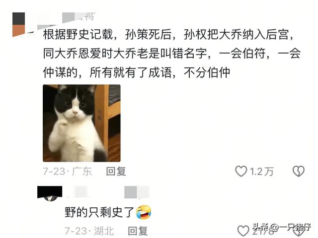 你听过最野的野史有多野？评论区真的笑不活了哈哈！