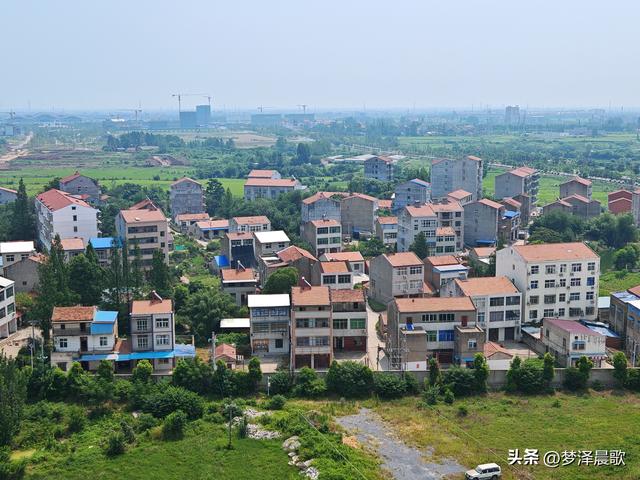 千年古城，云梦城东盛夏光影远眺