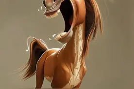 搞笑动物丨动物也抽疯，马图片