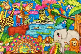 许昌生物多样性绘画作品展示丨多姿多彩的生物世界②图片
