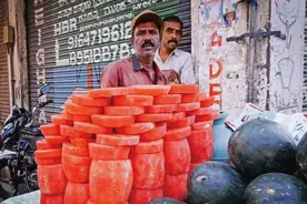 中印吃瓜大比拼：印度去年西瓜产量280万吨世界第3，中国呢？图片