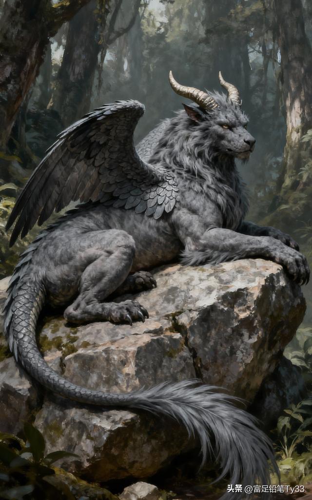 梦幻森林中的神秘龙，守护着自然的秘密！