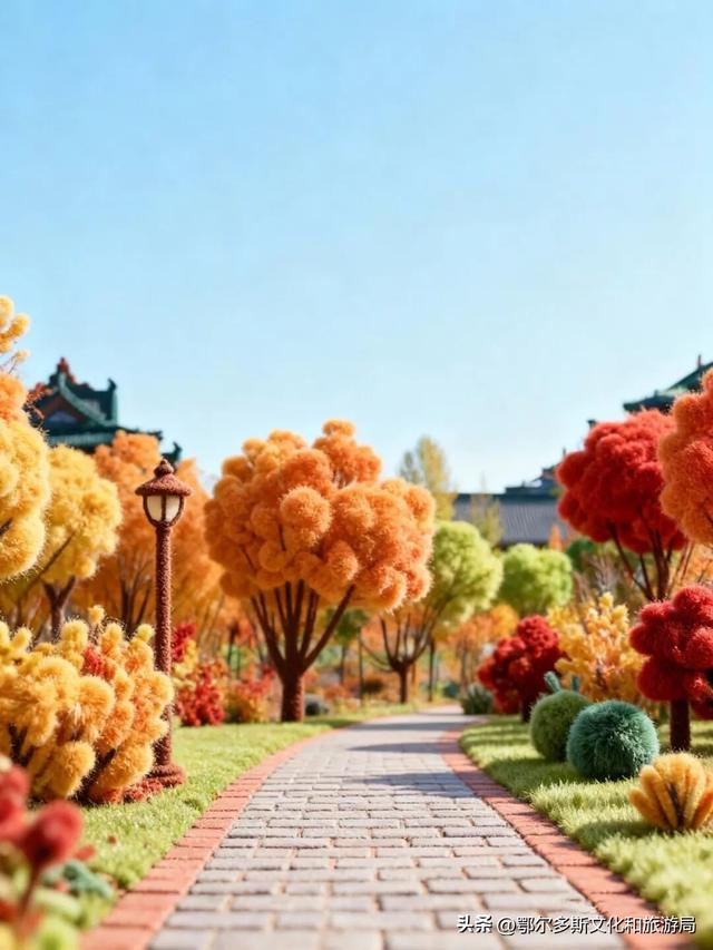 被🧶暖到！“穿”上毛绒绒的鄂尔多斯文化产业园也太治愈了....暖 huo huo！